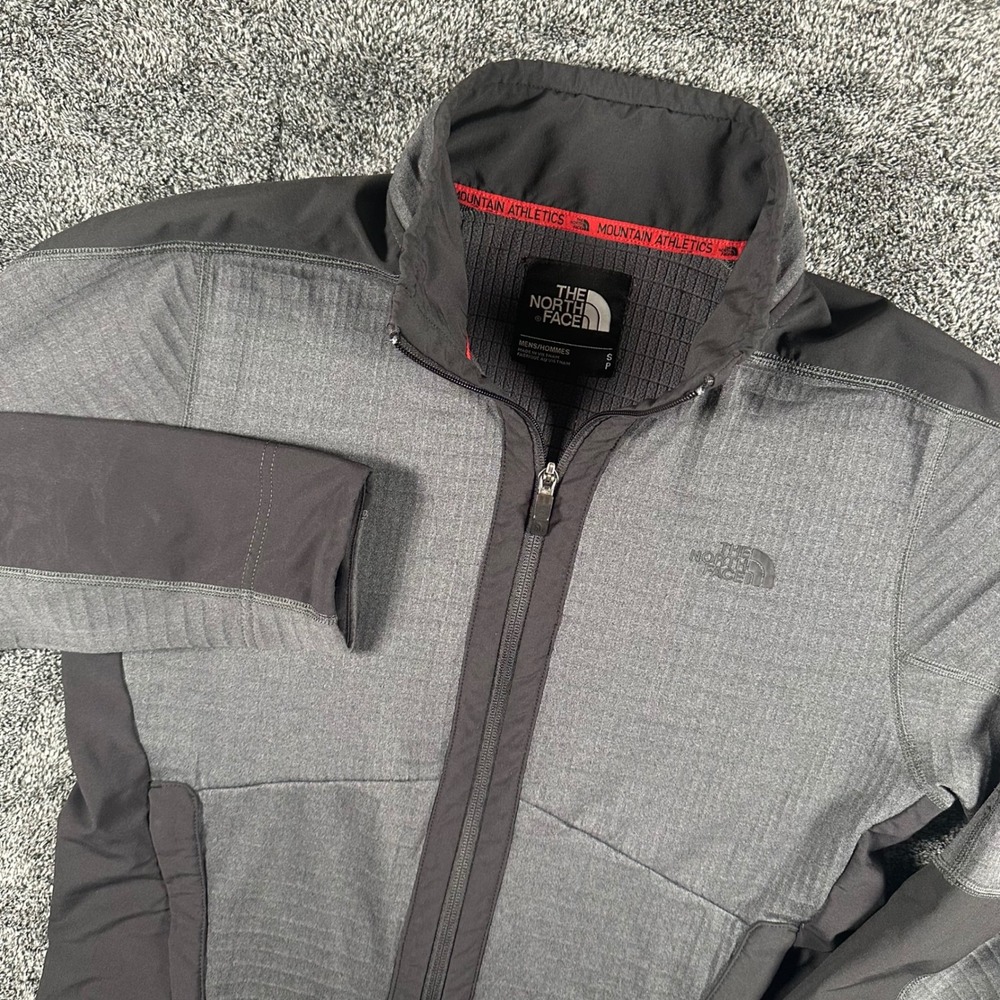 The North Face Jacket Mens S Mountain Athletics Grey Full Zip Training Hiking